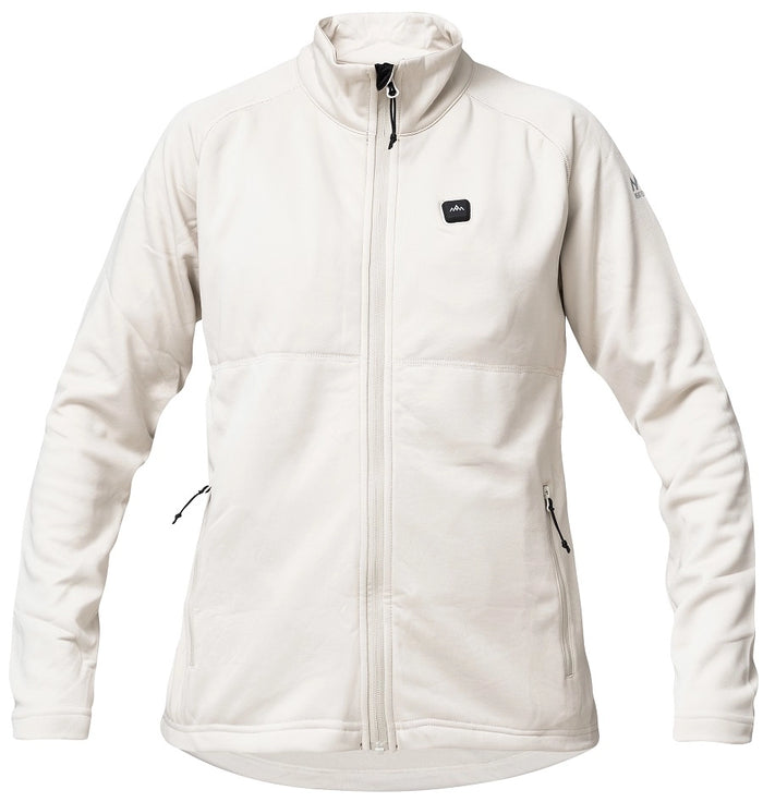HeatX Heated Fleece Sweater dam i sand, uppvärmd fleecetröja