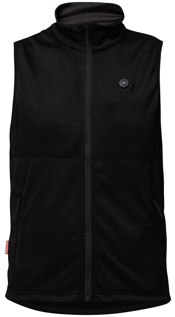 HeatX Heated Fleece Vest herr i svart, uppvärmd fleeceväst