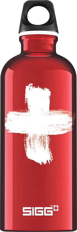 SIGG Traveller vattenflaska swiss red, detaljbild