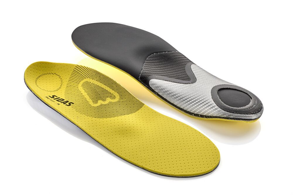 Sidas Custom Ski Performance fotbädd gul, produkten från en annan vinkel 1