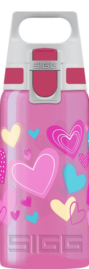 SIGG Viva One vattenflaska hearts, produkten från en annan vinkel