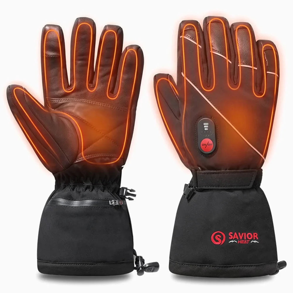 Savior Heat S01 Performance Ski värmehandskar pro blue, produkten från en annan vinkel 1