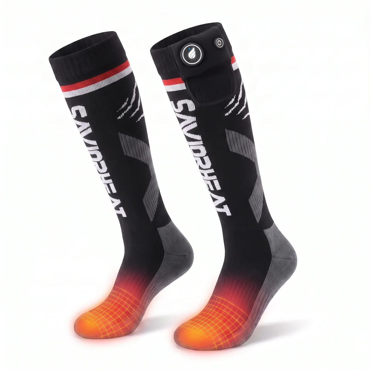 Savior Heat Magsnapic® Charge Smart Ski värmestrumpor, produkten från en annan vinkel 1