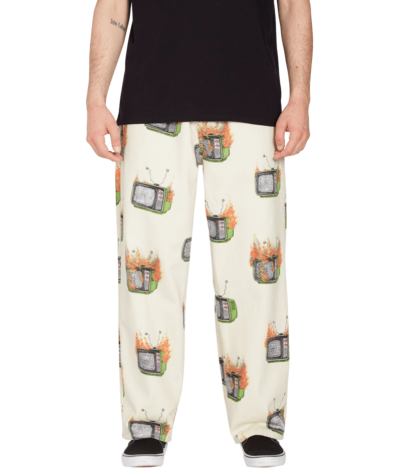 Volcom FA J Hager EW Pant chinos ljusgrå, produktbild
