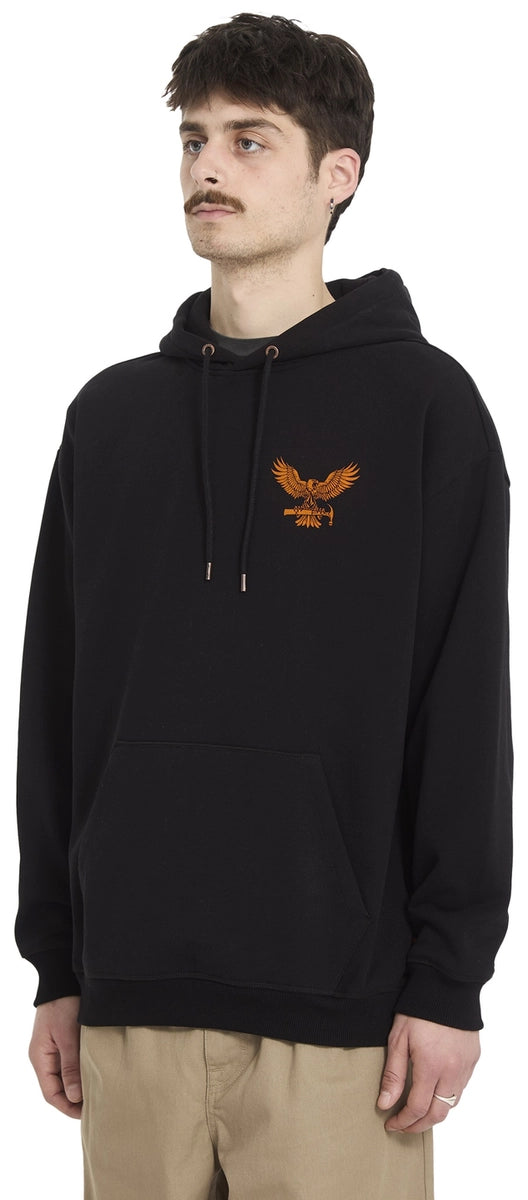 Volcom Hammered Pullover huvtröja svart, produkten från en annan vinkel 1
