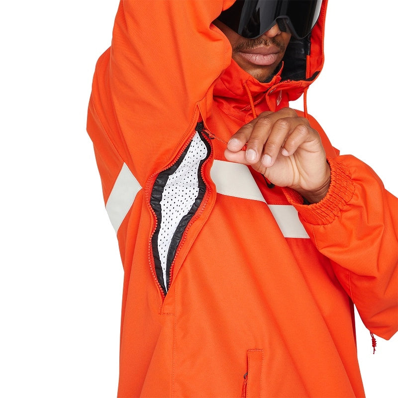 Volcom Longo Pullover skidjacka orange, produkten från en annan vinkel 3