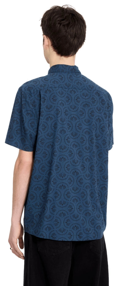 Volcom Scaler Stone Woven SS skjorta midnattsblå, produkten från en annan vinkel 7