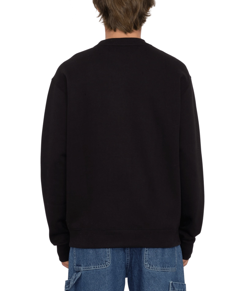 Volcom Single Stone Crew tröja svart, detaljbild 2