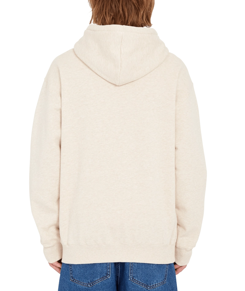 Volcom Single Stone PO huvtröja ljusgrå, detaljbild