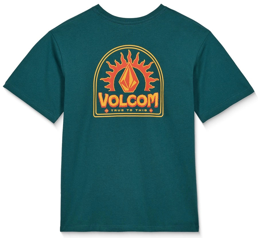 Volcom Solstice Basic SS Tee t-shirt mörkgrön, produkten från en annan vinkel 2