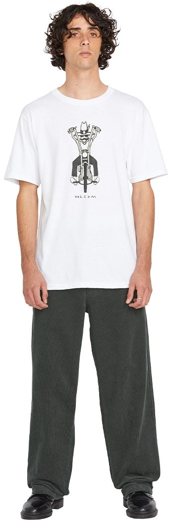 Volcom Stone Drifter SS Tee t-shirt vit, produkten från en annan vinkel 1