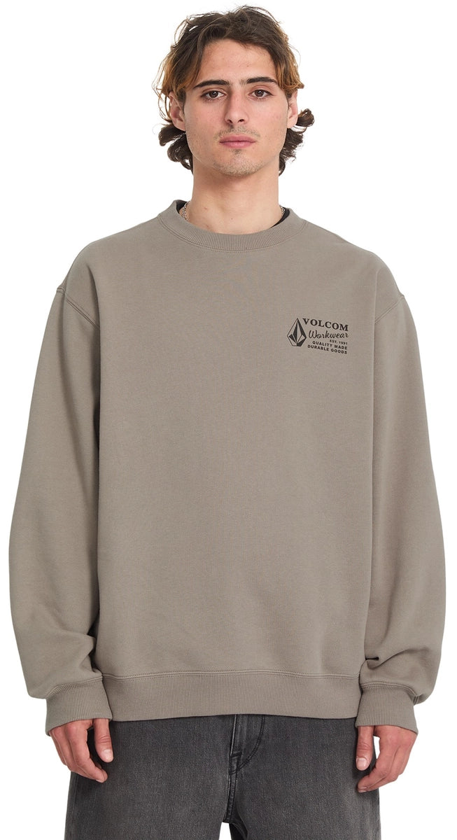 Volcom Workwear Crew tröja brun, produkten från en annan vinkel 1